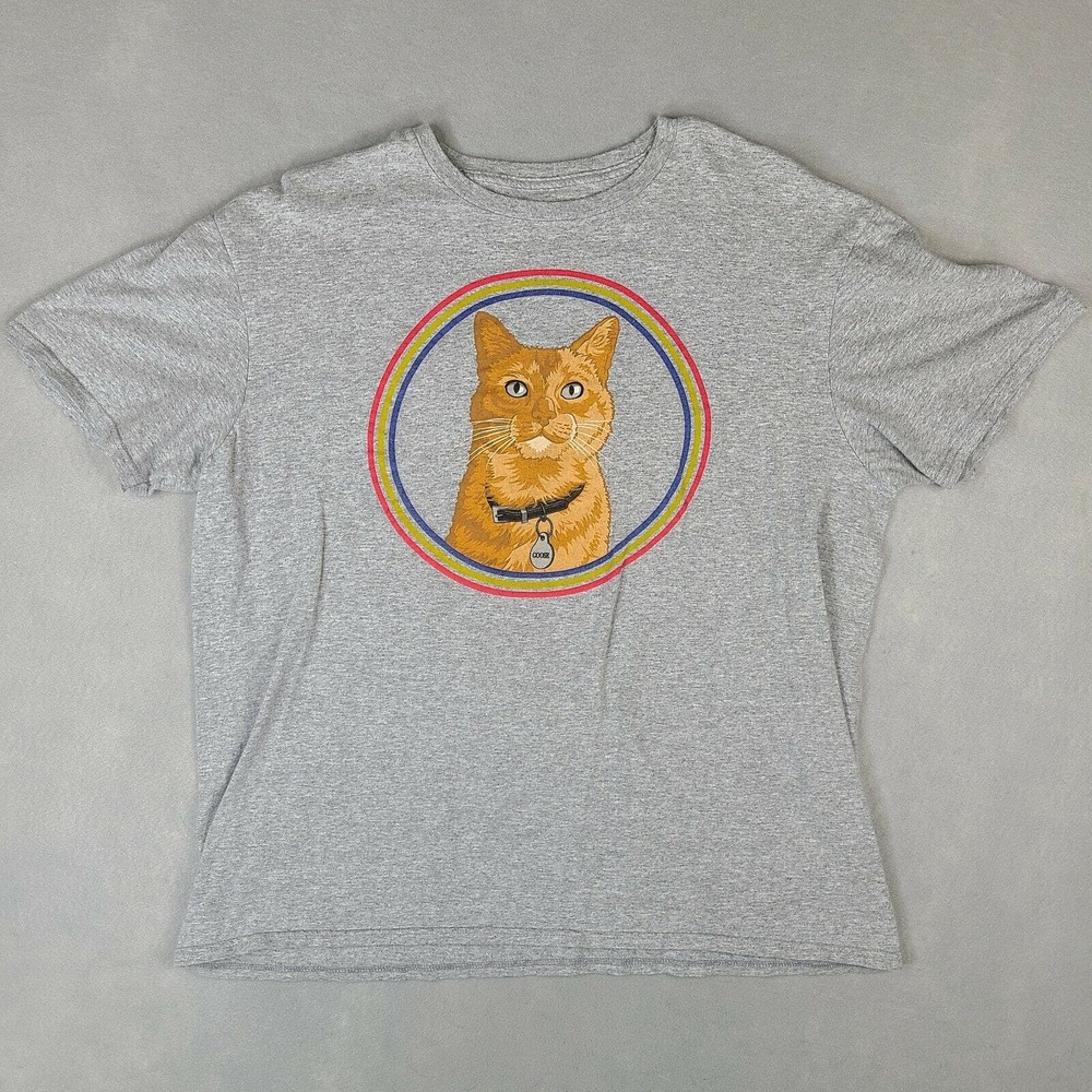 Marvel Captain Marvel Men's T-Shirt XL Gray‎ Goose the Cat